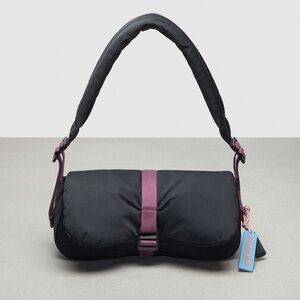 NWT Coach Coachtopia Loop Puffy Wavy Dinky Shoulder Bag CQ859 Black